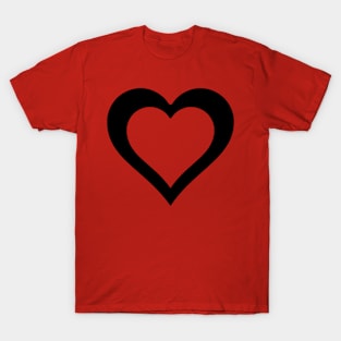 A hole in my Heart for you in Black T-Shirt